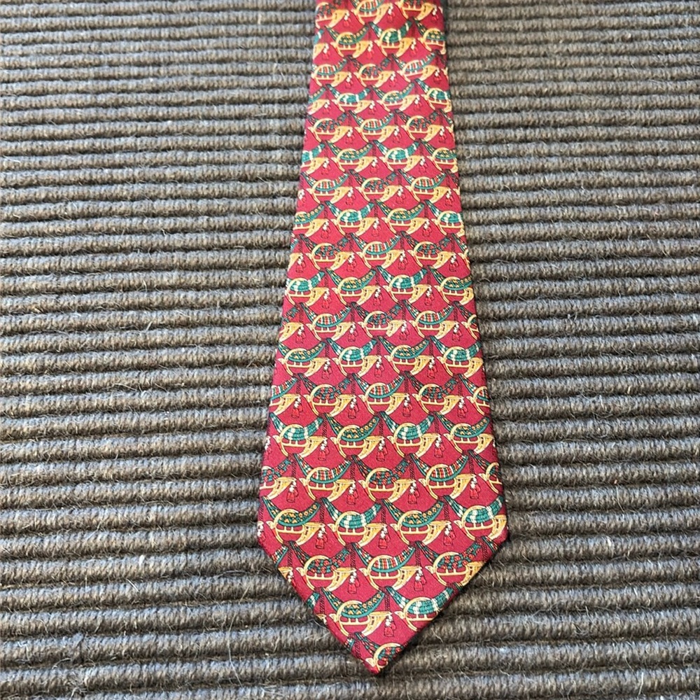 Ferragamo French Horn printed tie